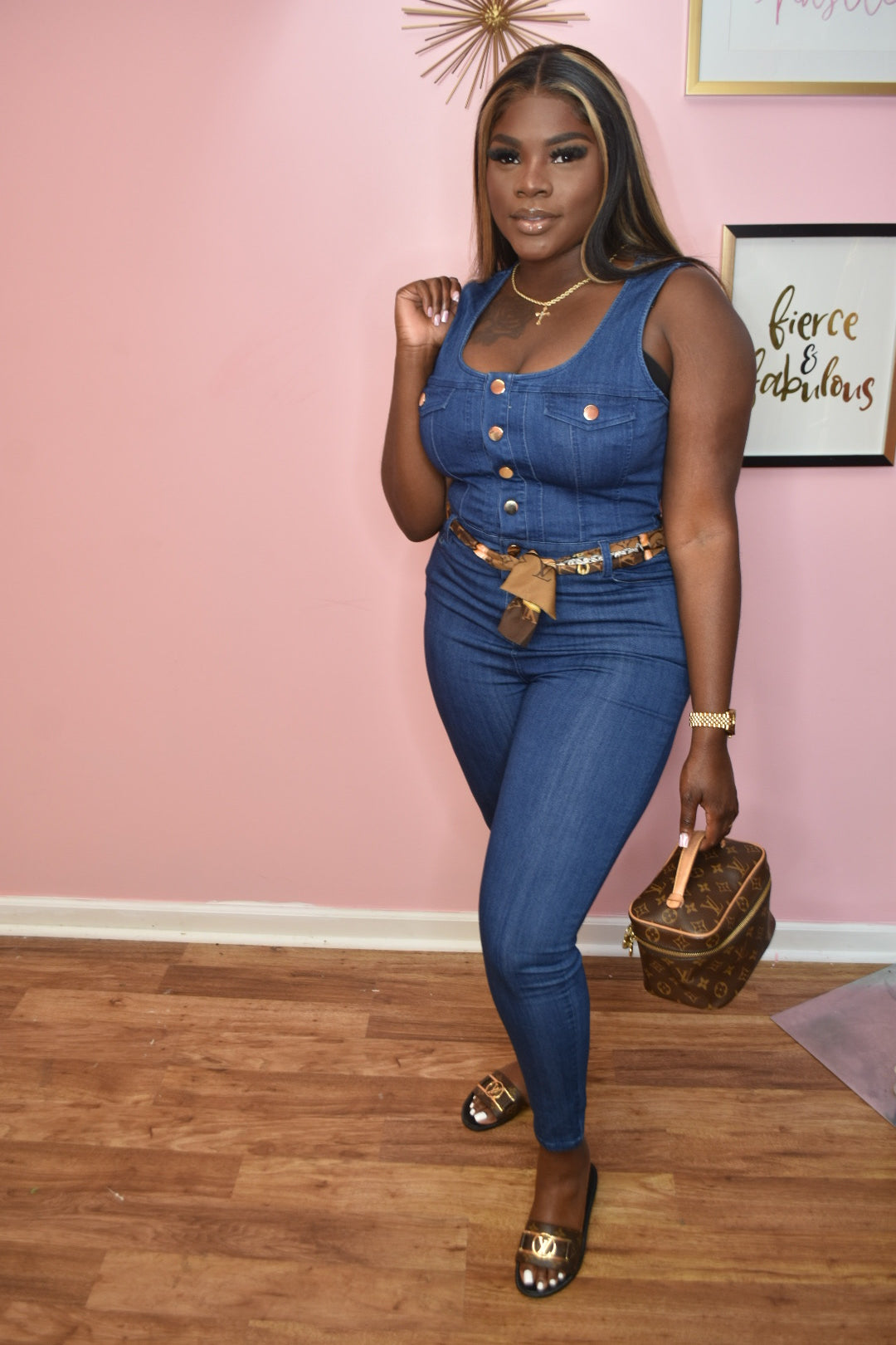 Alexia Denim Jumpsuit