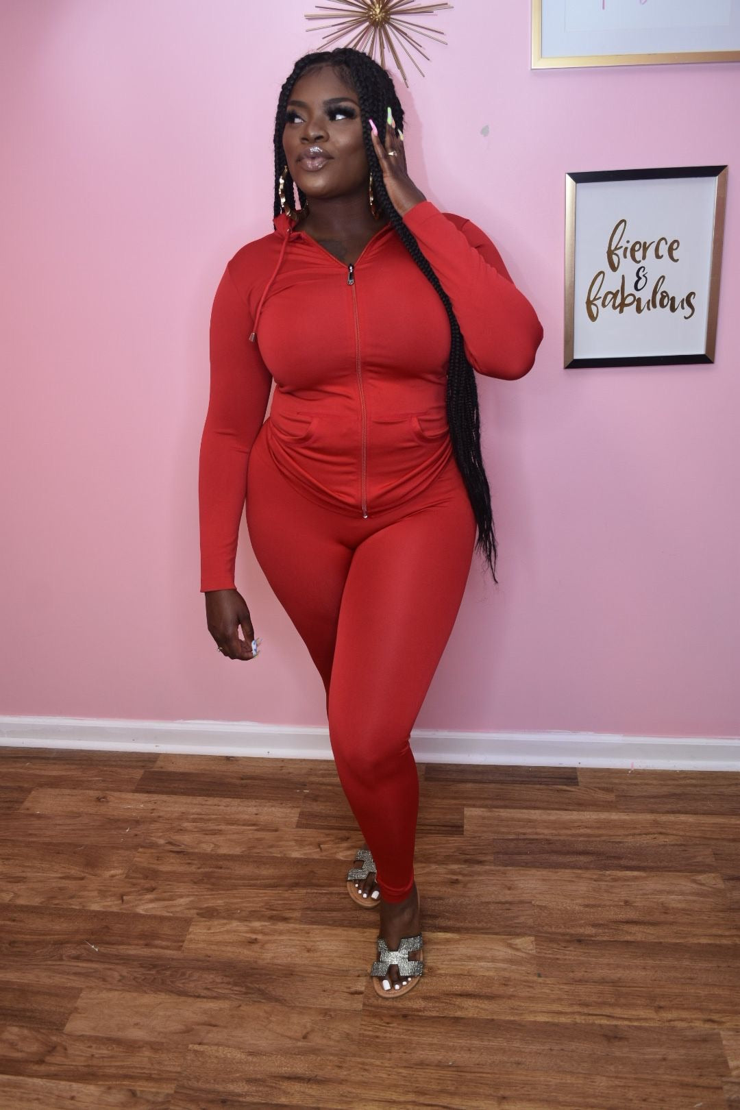 Babe Track Suit *red*