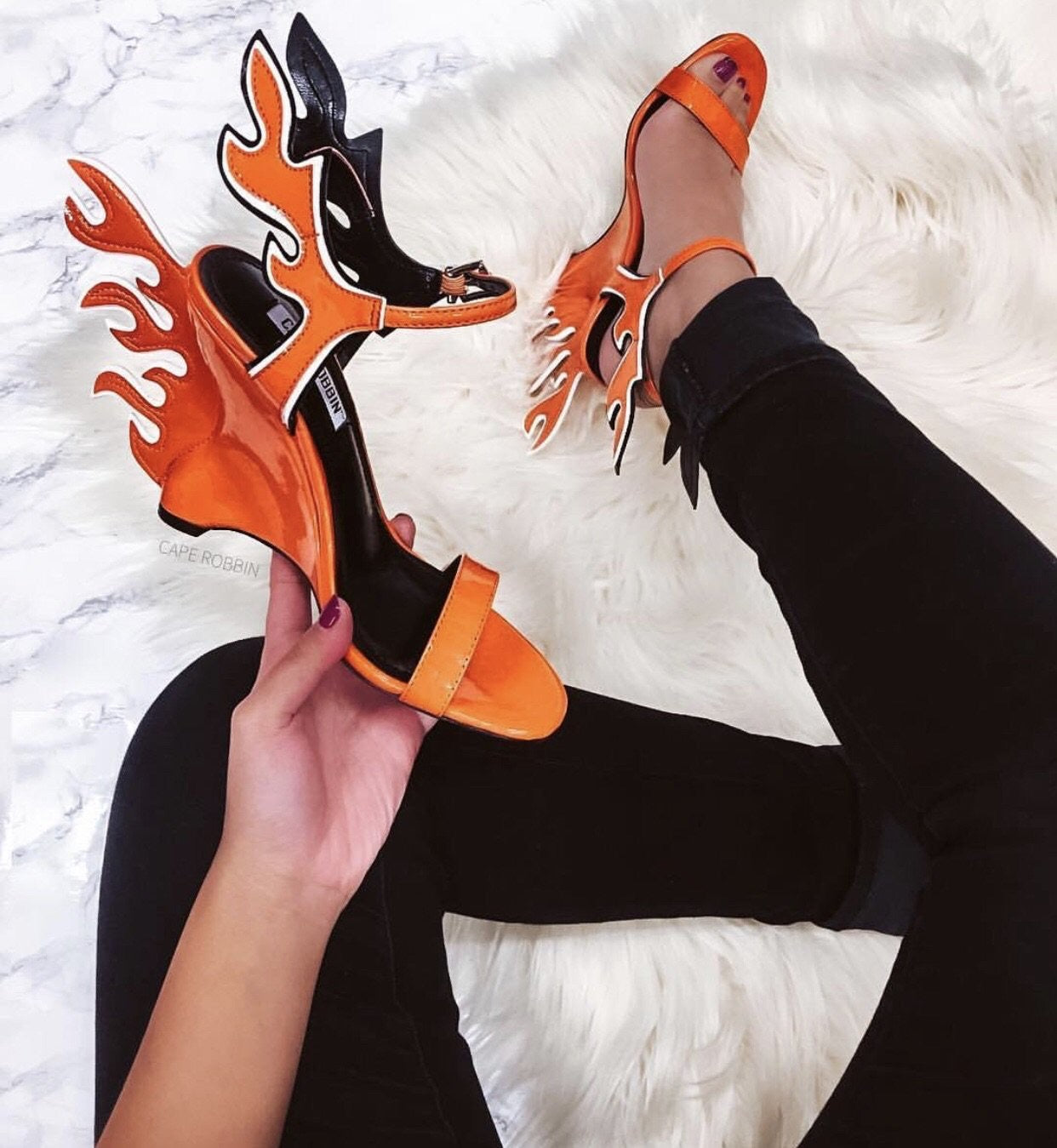 Flames On Heels *orange*