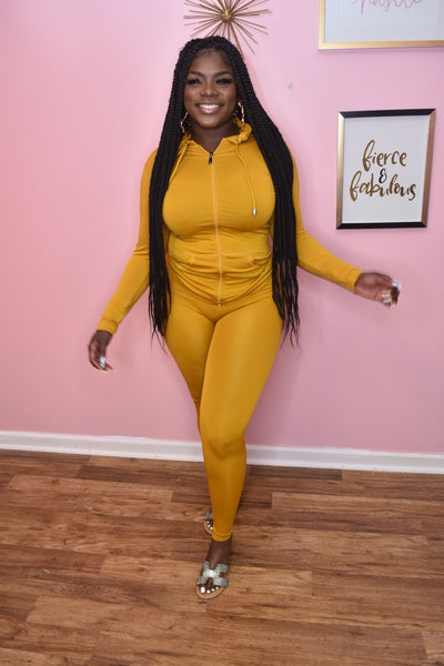 Babe Track Suit *mustard*