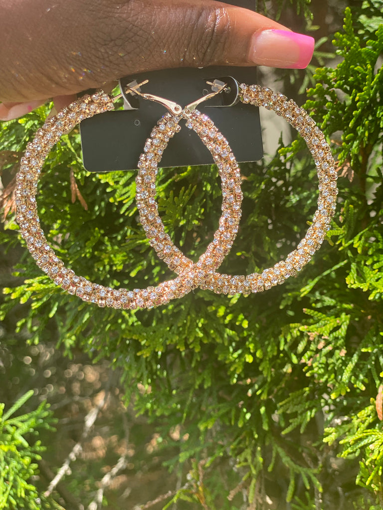 Glitz Hoop Earrings