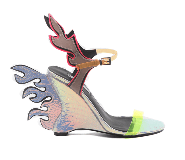 HOLO FLAMES ON HEELS