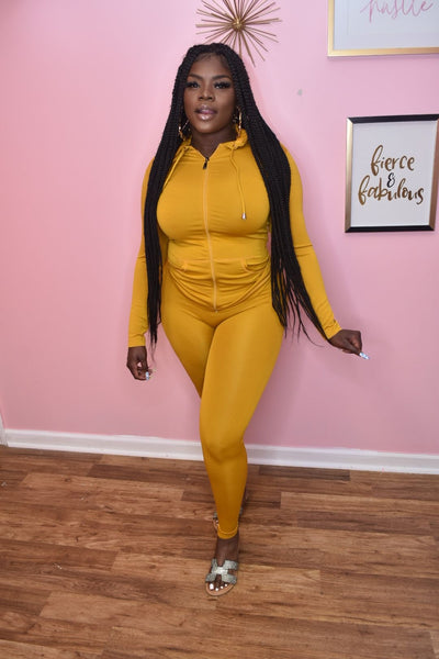 Babe Track Suit *mustard*