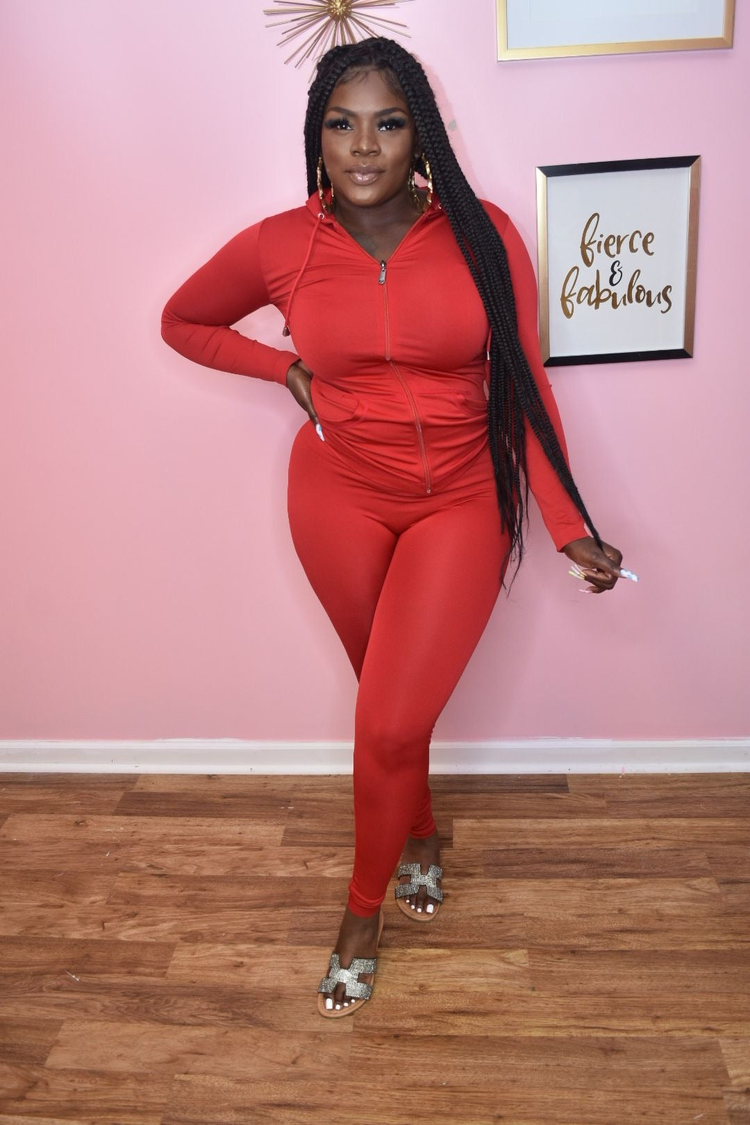 Babe Track Suit *red*