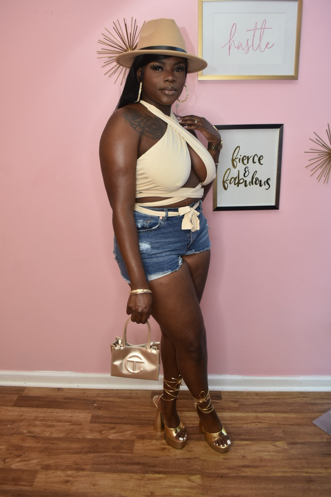 Galore Top *beige*