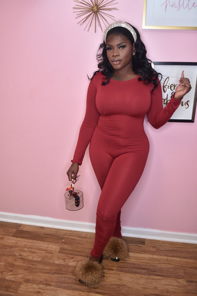 Missy Jumpsuit *burgundy*