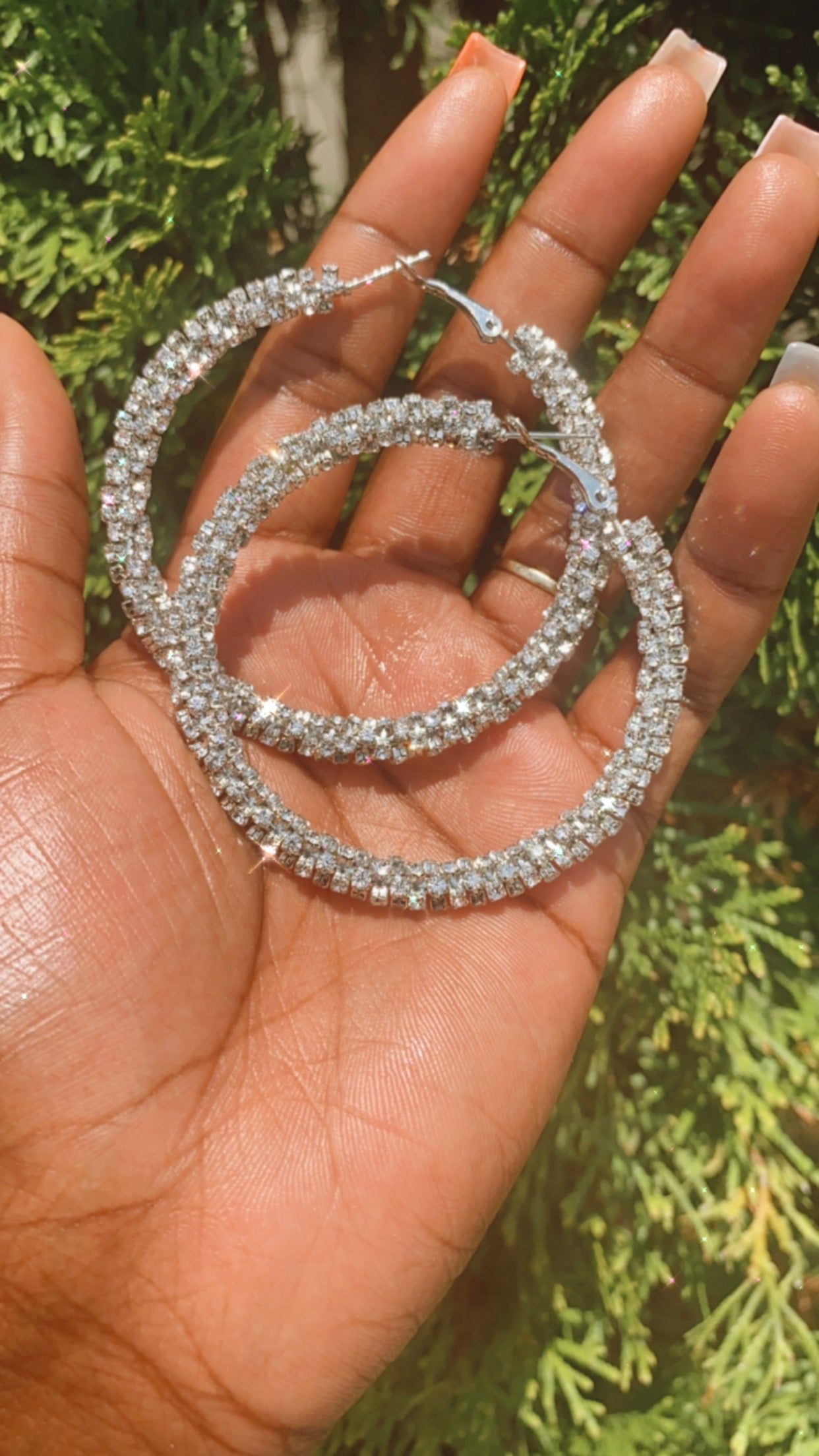 Glitz Hoop Earrings