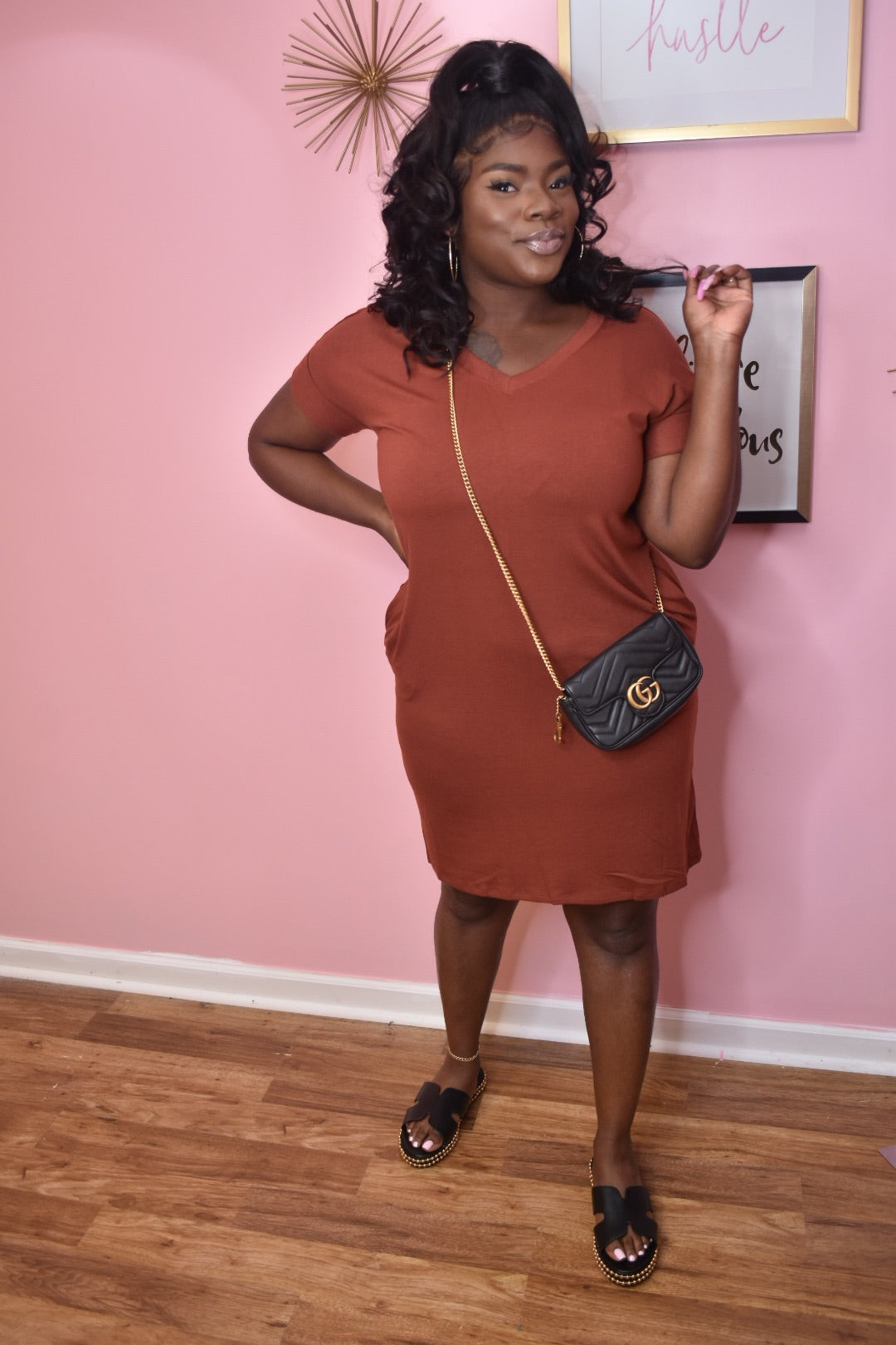 Donna Maxi Dress *burnt orange*