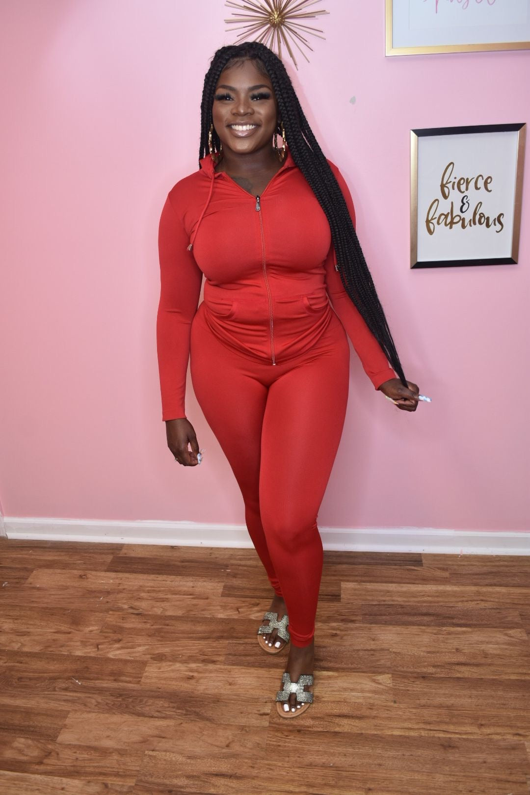 Babe Track Suit *red*