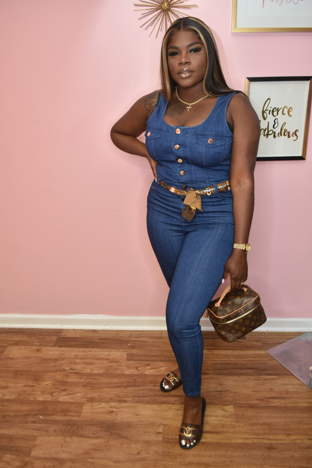 Alexia Denim Jumpsuit