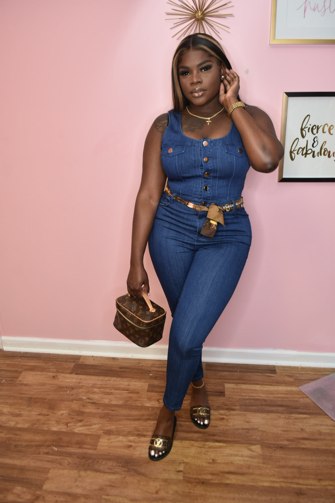 Alexia Denim Jumpsuit